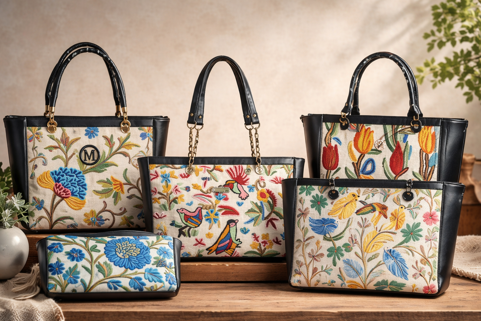 Embroidery women bag