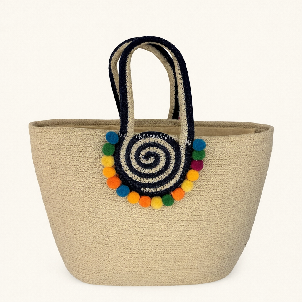 Spiral Macrame Tote Bag
